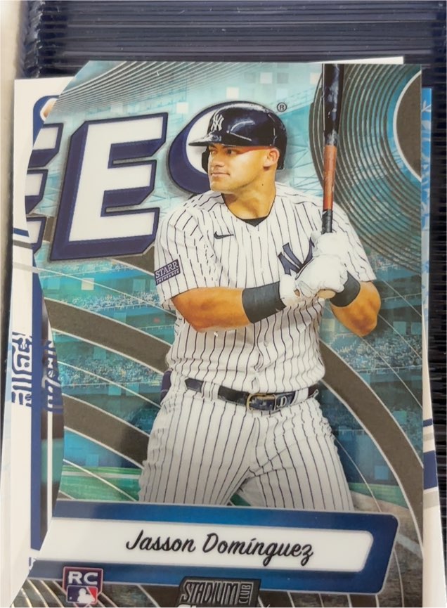 2024 Topps Stadium Club Triumvirates #TRI-9 Jasson Dominguez — front