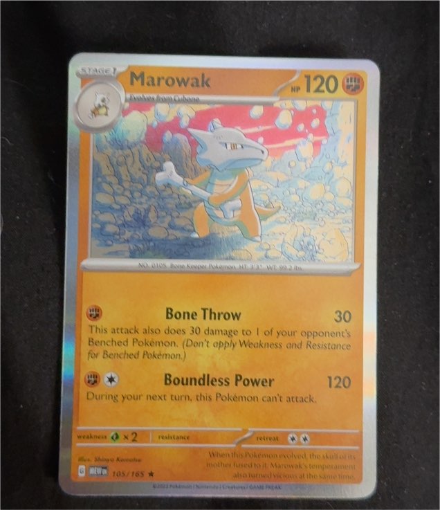 2023 Pokémon Scarlet & Violet 151 #105 Marowak — front