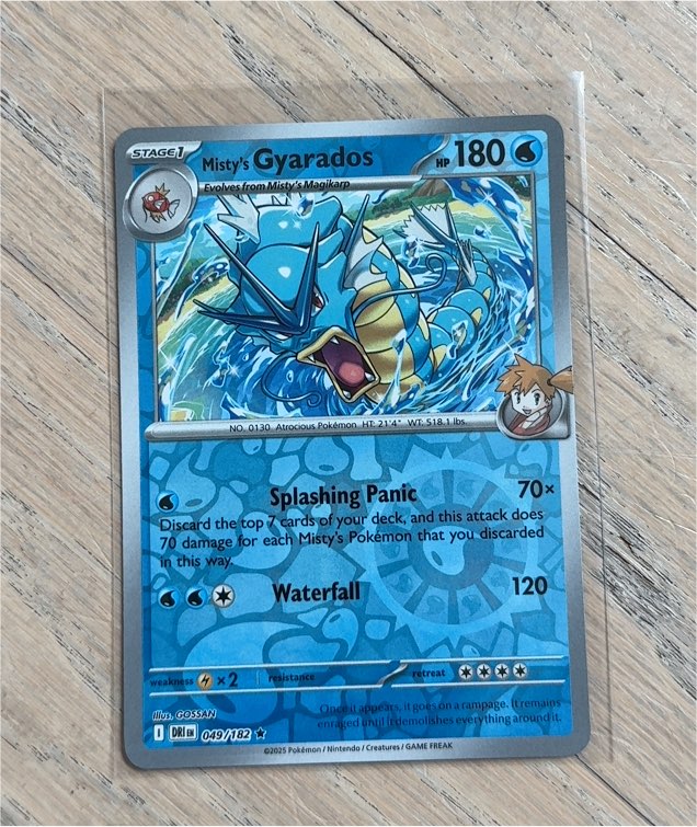 2025 Pokémon Sv10: Destined Rivals #049 Misty's Gyarados — front