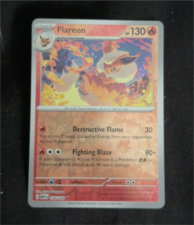 2025 Pokémon Scarlet & Violet 151 #136 Flareon — front