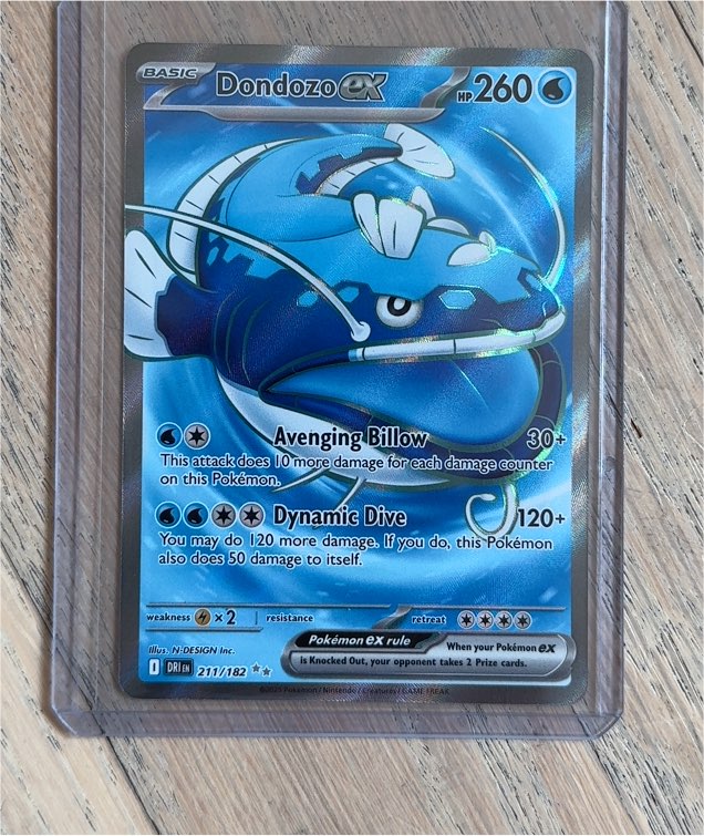 2023 Pokémon TCG Destined Rivals #211 Dondozo ex — front