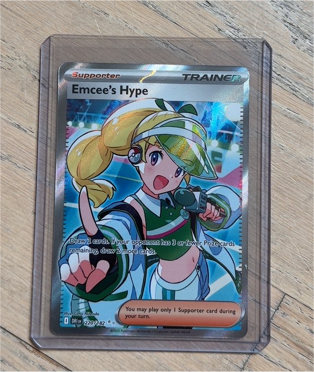 2025 Pokémon SV10: Destined Rivals #220 Emcee's Hype — front