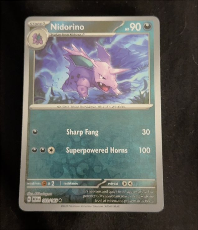 2023 Pokémon 151 #033 Nidorino — front