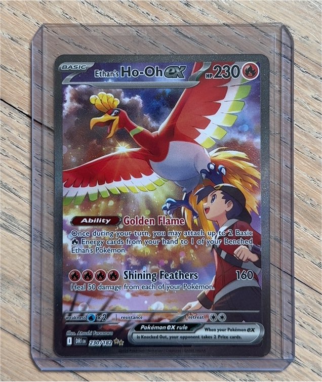 2025 Pokémon SV10 #230 Ethan's Ho-Oh ex — front