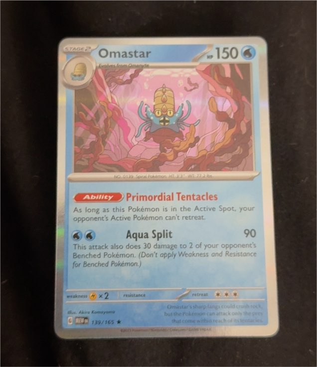 2023 Pokémon Scarlet & Violet 151 #139 Omastar — front