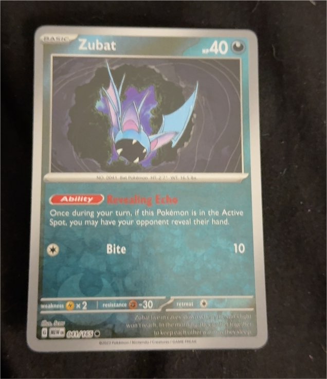 2023 Pokémon TCG Scarlet & Violet 151 #041 Zubat — front