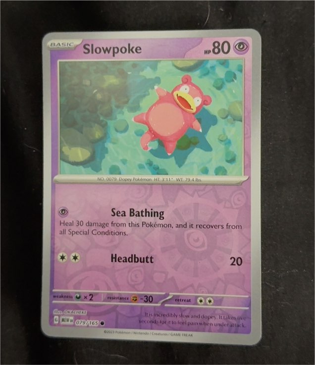 2023 Pokémon Scarlet & Violet 151 #079 Slowpoke — front