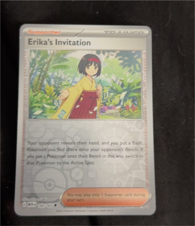2023 Pokémon Scarlet & Violet 151 #160 Erika's Invitation — front