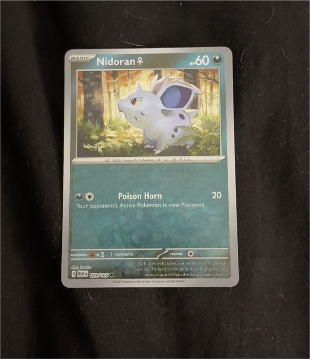 2023 Pokémon Scarlet & Violet 151 #029 Nidoran♀ — front