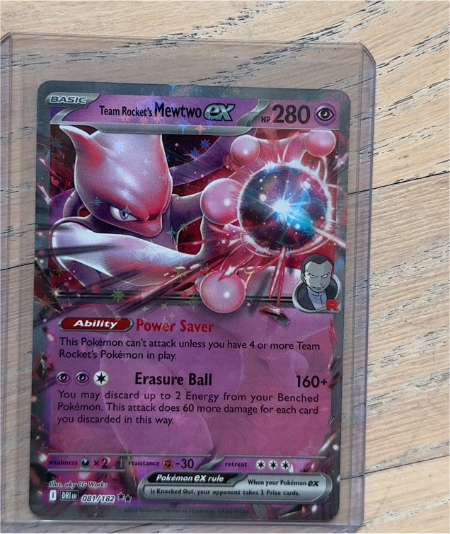2023 Pokémon Sv10: Destined Rivals #081 Team Rocket's Mewtwo ex — front