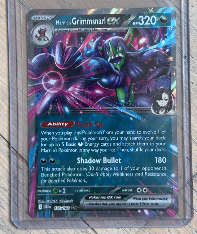 2022 Pokémon SV10: Destined Rivals #136 Marnie's Grimmsnarl ex — front