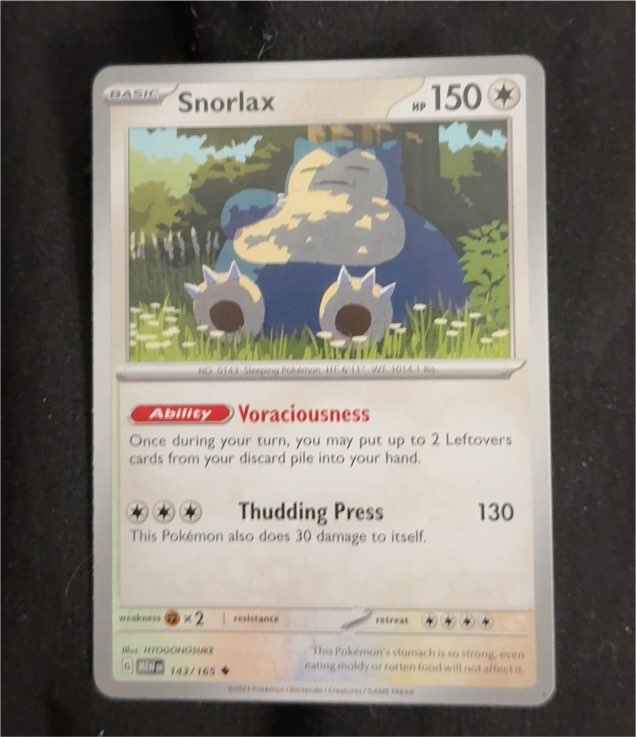 2023 Pokémon Scarlet & Violet 151 #143 Snorlax — front