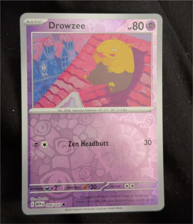 2023 Pokémon Scarlet & Violet 151 #096 Drowzee — front