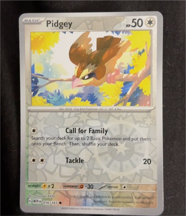 2023 Pokémon Scarlet & Violet 151 #016 Pidgey — front