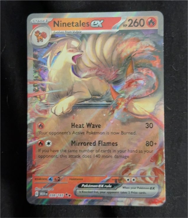 2023 Pokémon TCG Scarlet & Violet 151 #038/165 Ninetales ex — front