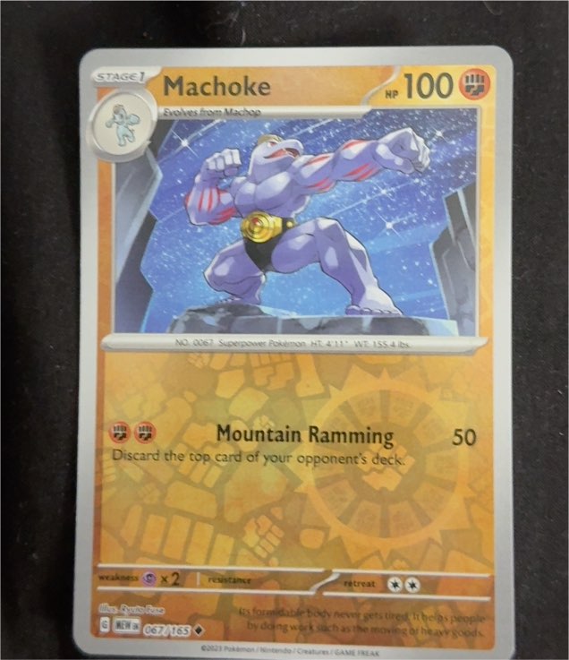 2023 Pokémon Scarlet & Violet 151 #067 Machoke — front