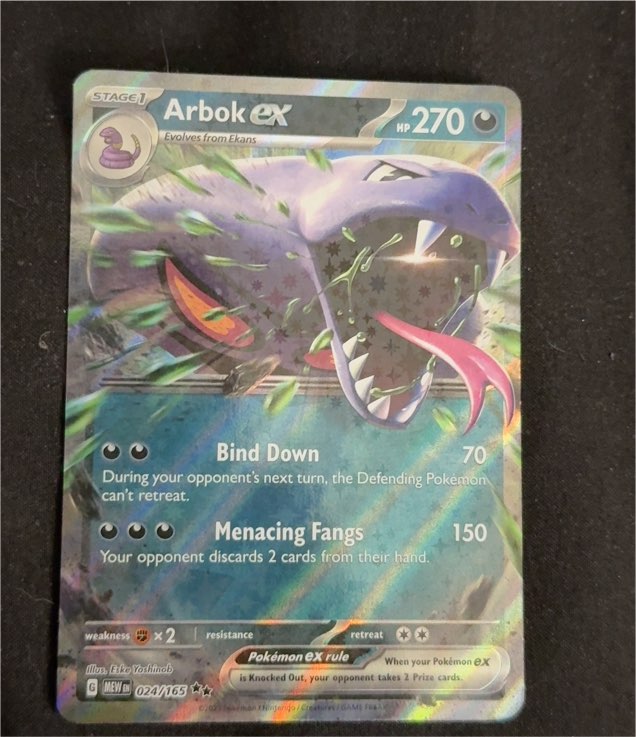 2023 Pokémon Scarlet & Violet 151 #024 Arbok ex — front