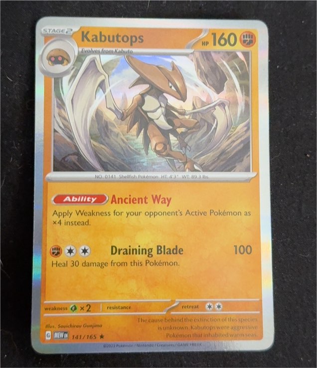 2023 Pokémon Scarlet & Violet 151 #141 Kabutops — front