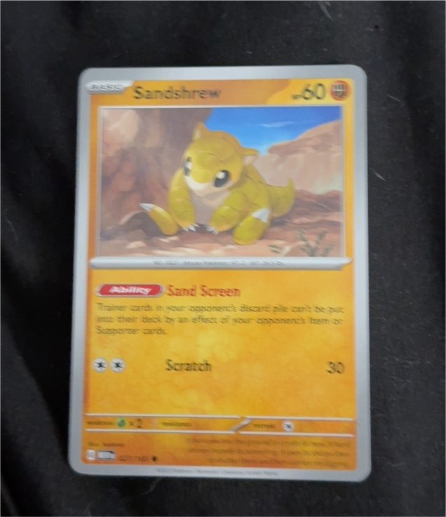 Scarlet & Violet 151 #27 Sandshrew — front