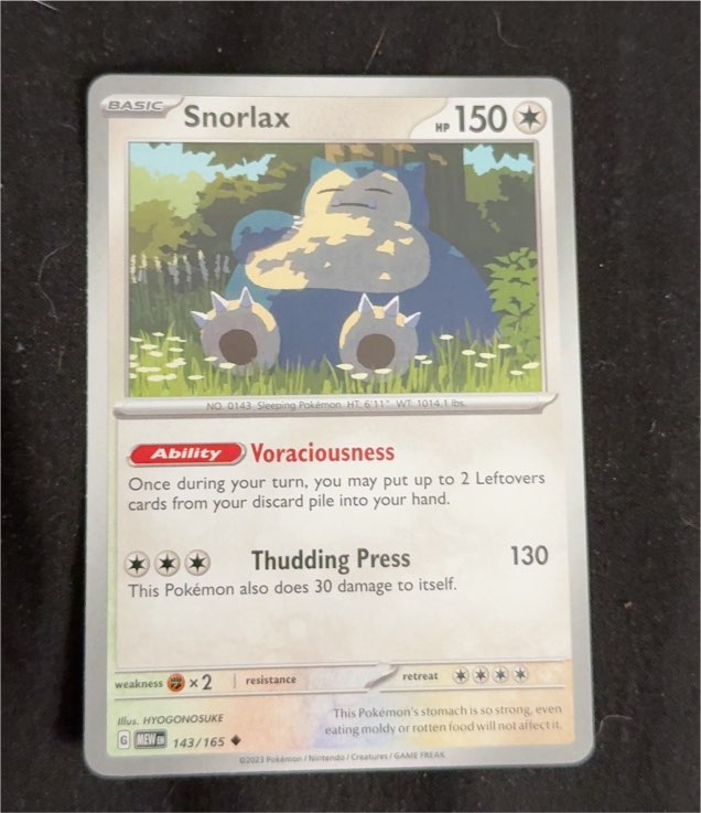 2023 Pokémon Scarlet & Violet 151 #143 Snorlax — front