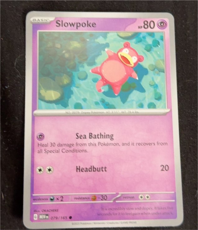 2023 Pokémon Scarlet & Violet 151 #079 Slowpoke — front