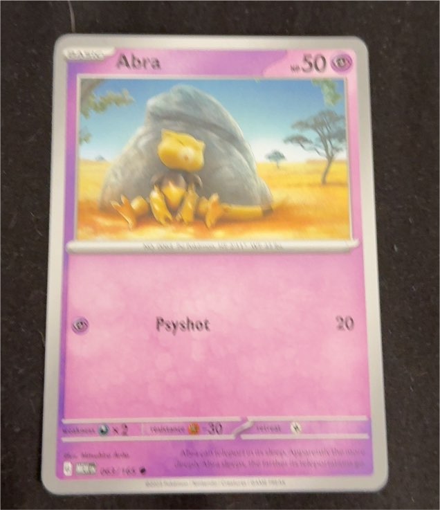 Abra - 063/165 Scarlet & Violet 151 Pokémon TCG — front