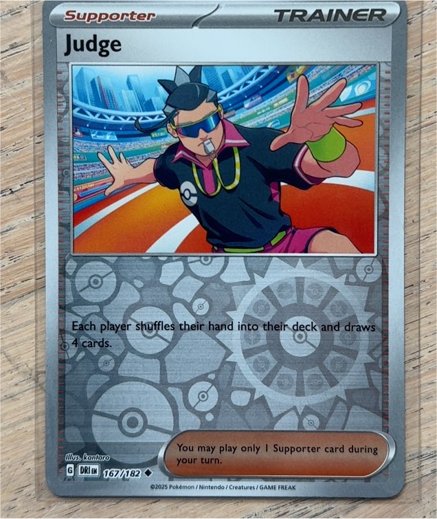 2025 Pokémon SV10 Destined Rivals #167 Judge — front
