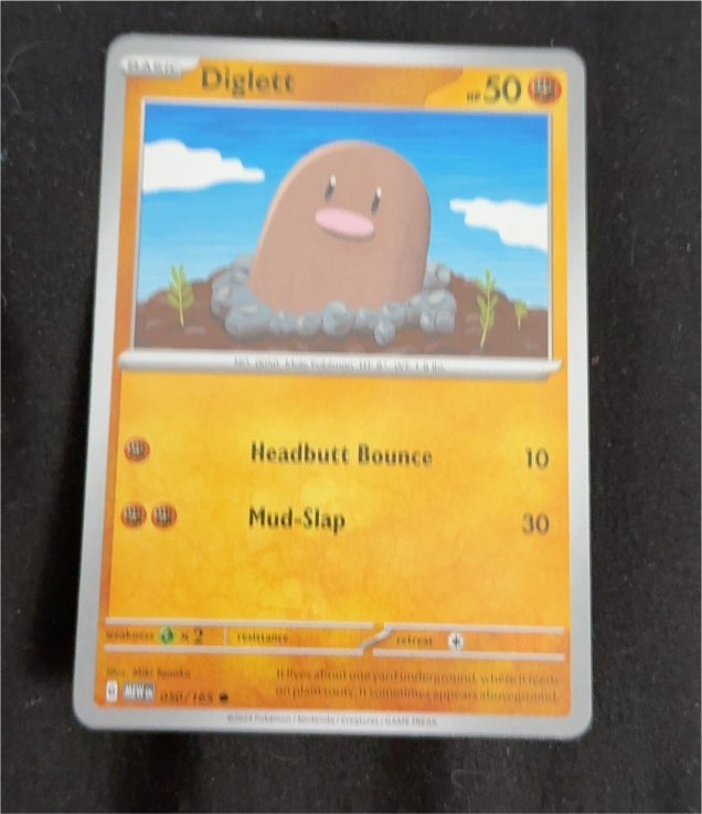 2022 Pokémon Scarlet & Violet 151 #50 Diglett — front
