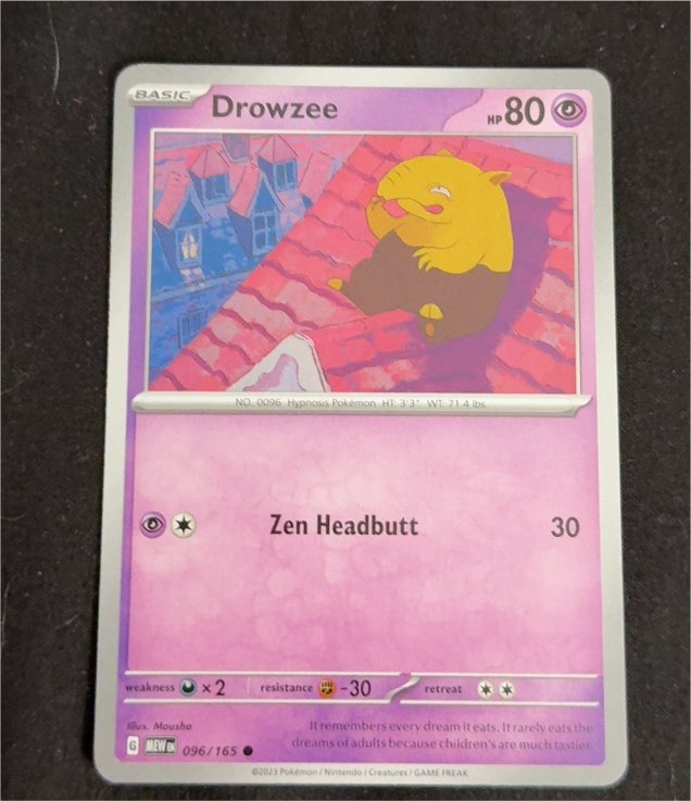 2023 Pokémon Scarlet & Violet 151 #096 Drowzee — front