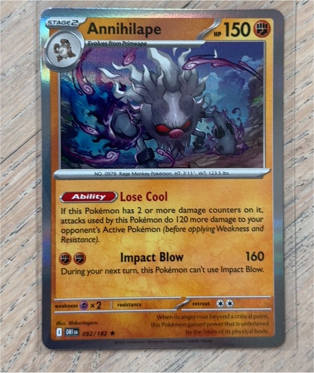 2025 Pokémon #092 Annihilape — front