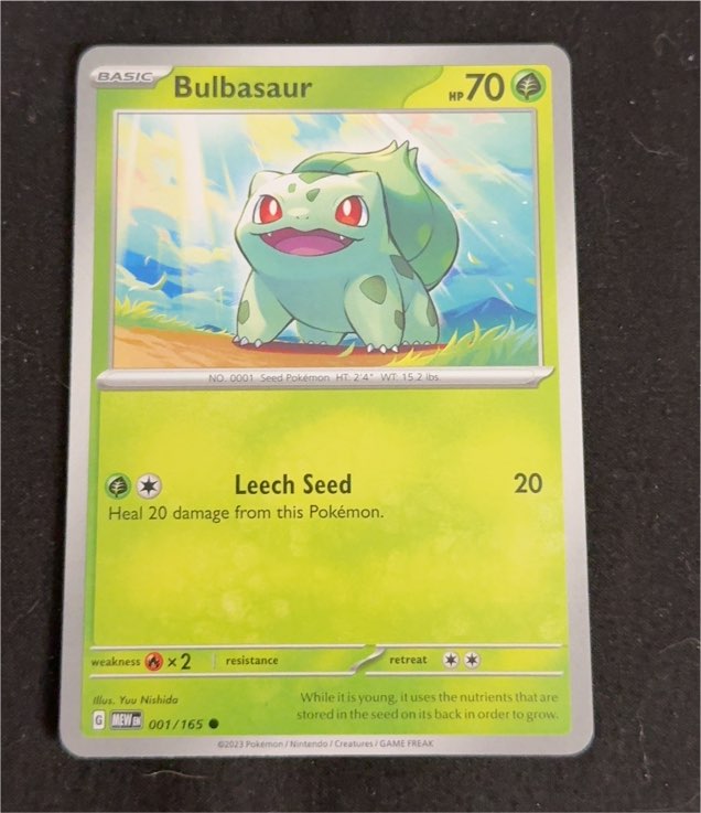 2023 Pokémon Scarlet & Violet 151 #001 Bulbasaur — front