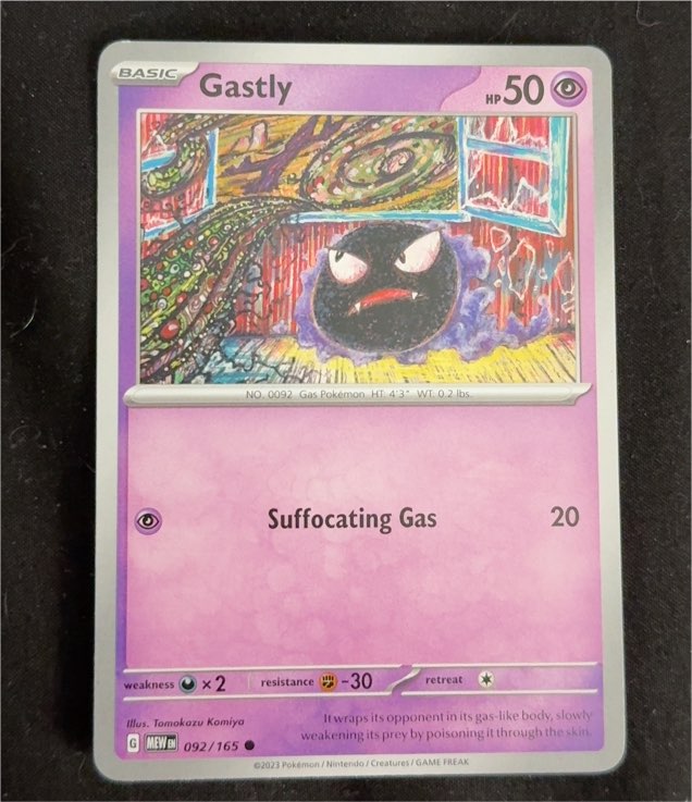 2023 Pokémon Scarlet & Violet 151 #092 Gastly — front