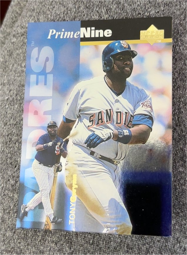 1998 Upper Deck Prime Nine #PN45 Tony Gwynn — front