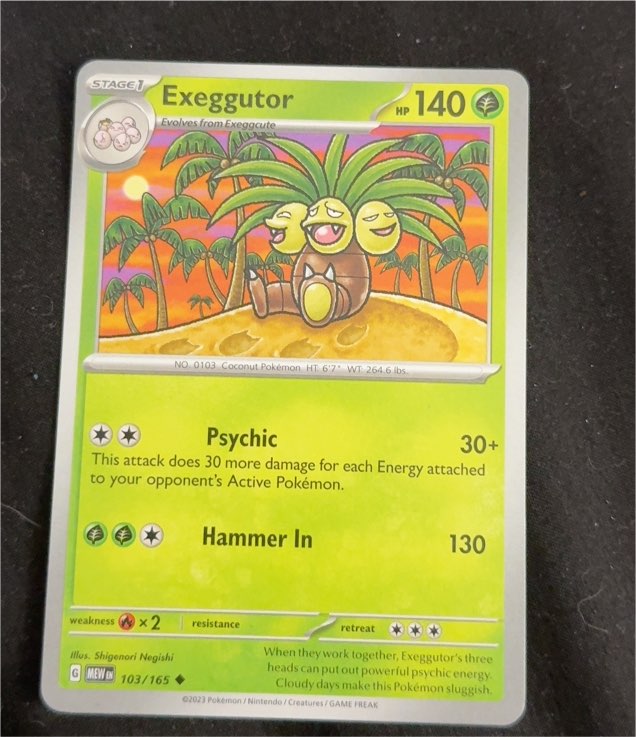 2023 Pokémon 151 #103 Exeggutor — front