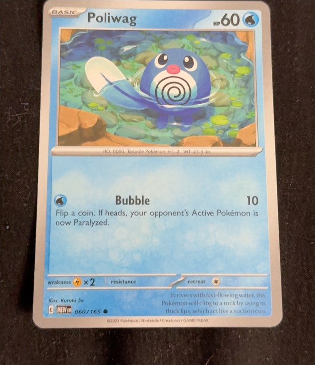 2023 Pokémon Scarlet & Violet 151 #060 Poliwag — front
