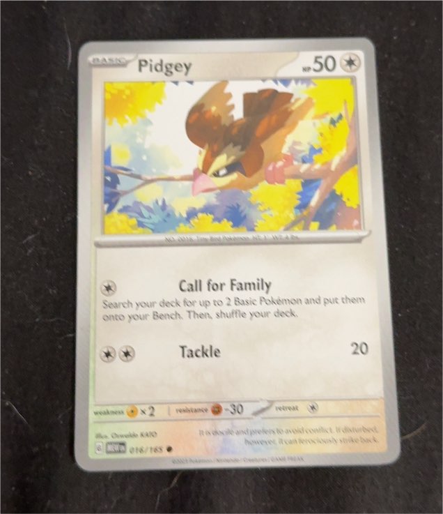 2022 Pokémon Scarlet & Violet 151 #016 Pidgey — front