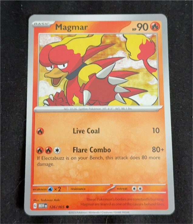 2023 Pokémon Scarlet & Violet 151 #126 Magmar — front
