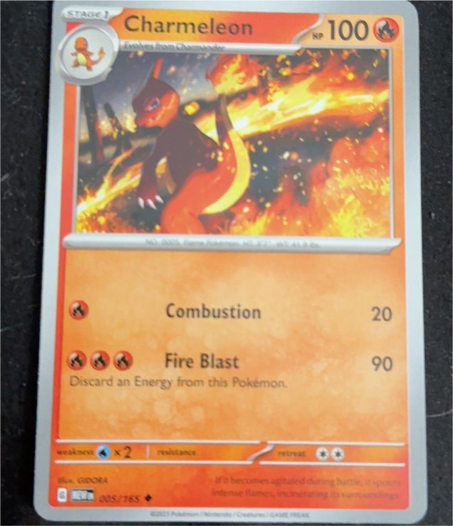 2023 Pokémon Scarlet & Violet 151 #005 Charmeleon — front