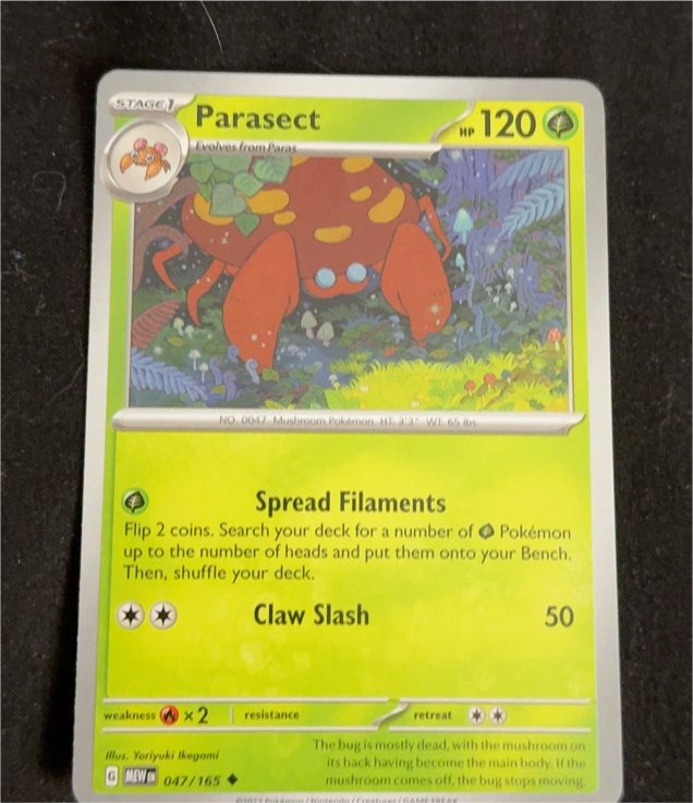 2023 Pokémon Scarlet & Violet 151 #047 Parasect — front