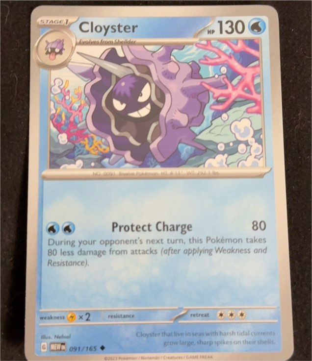 2023 Pokemon Scarlet & Violet 151 #091 Cloyster — front