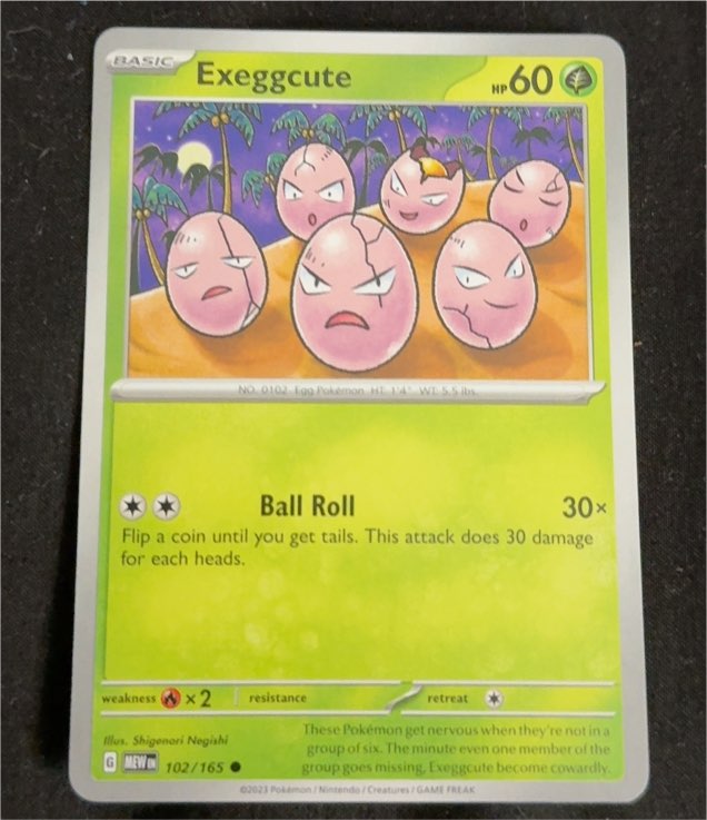 2023 Pokémon Scarlet & Violet 151 #102 Exeggcute — front