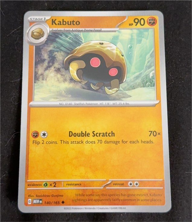 2023 Pokémon Scarlet & Violet 151 #140 Kabuto — front