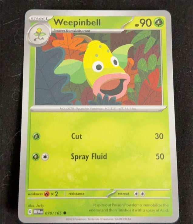 2023 Pokémon Scarlet & Violet 151 #070 Weepinbell — front