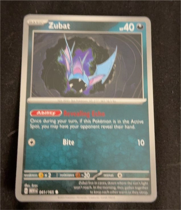 2023 Pokémon Scarlet & Violet 151 #041 Zubat — front