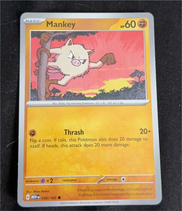 2023 Pokémon Scarlet & Violet 151 #056 Mankey — front