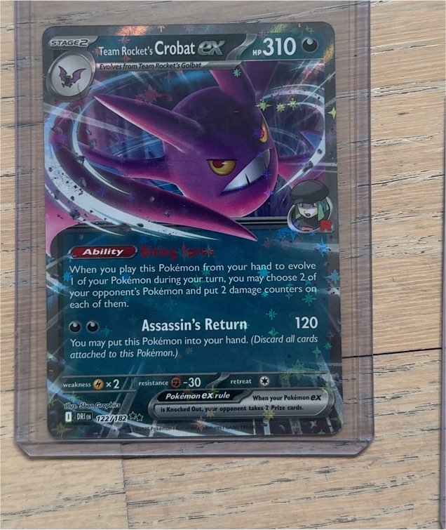 2022 Pokémon SV10 #122 Team Rocket's Crobat ex — front