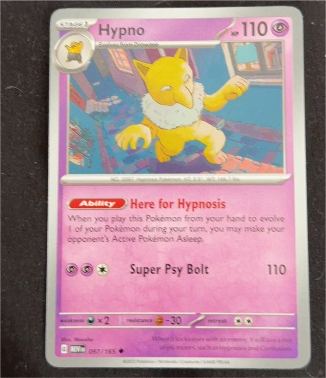 2023 Pokémon Scarlet & Violet 151 #097 Hypno — front