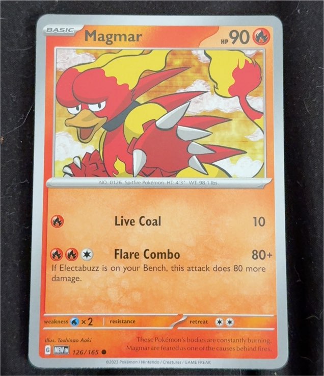 2023 Pokémon Scarlet & Violet 151 #126 Magmar — front