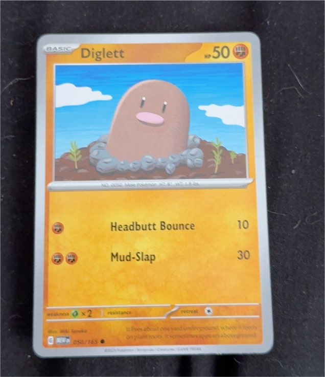 2023 Pokémon Scarlet & Violet 151 #050 Diglett — front