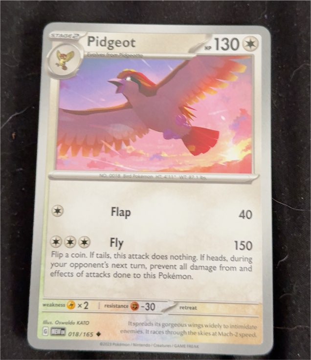 2023 Pokémon Scarlet & Violet 151 #018 Pidgeot — front
